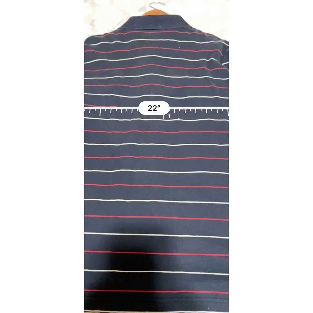 Masters Striped Polo Golf Shirt‎ - Mens Large
